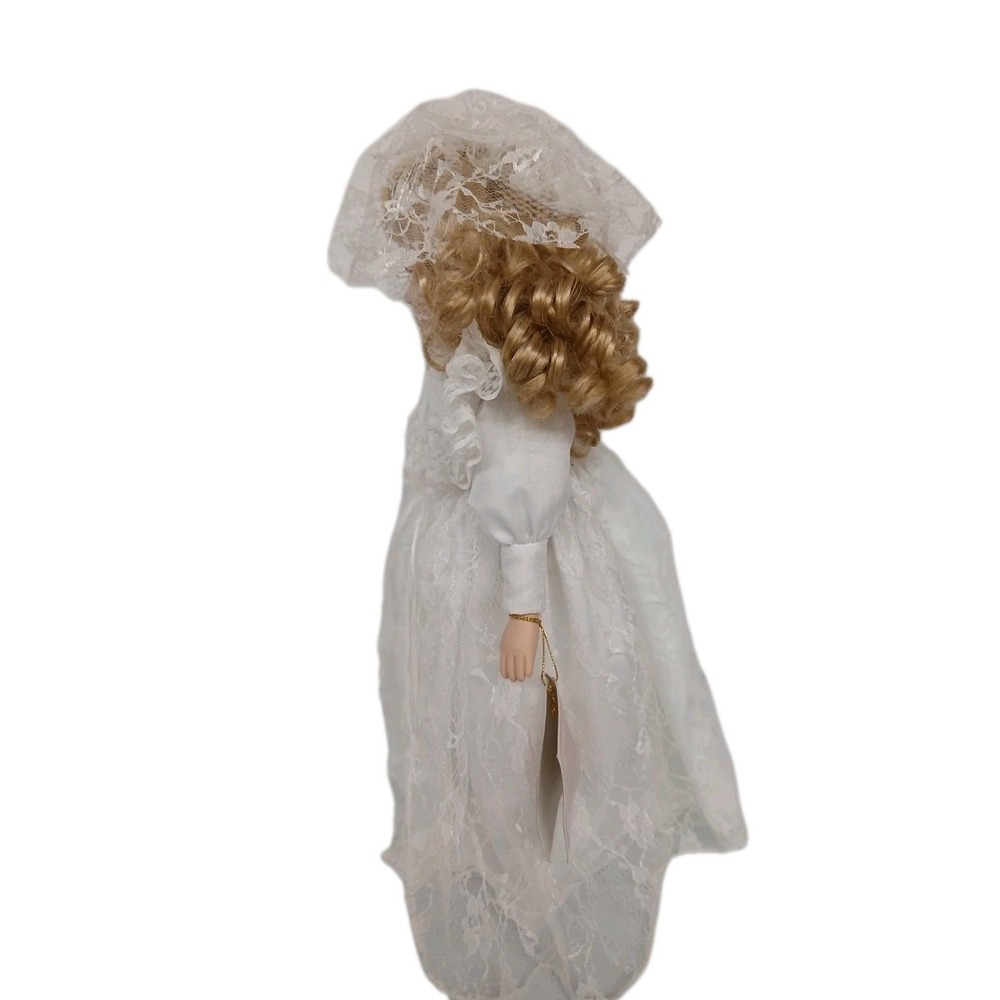 Porcelain 16" Victorian Girl Limited Edition Doll Blonde Hair Blue Eyes #Toy30 - Picture 6 of 13